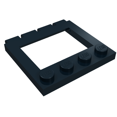 Lego Hinge Vehicle Roof 4 x 4 Sunroof without Ledges / Black