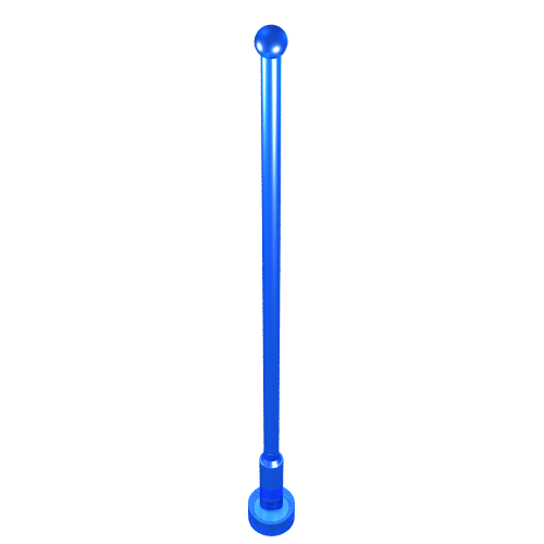 Lego Antenna 8H Whip / Trans-Dark Blue
