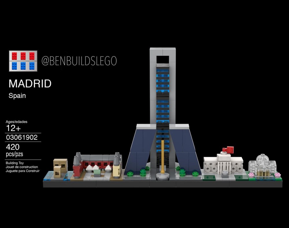 Lego Madrid skyline
