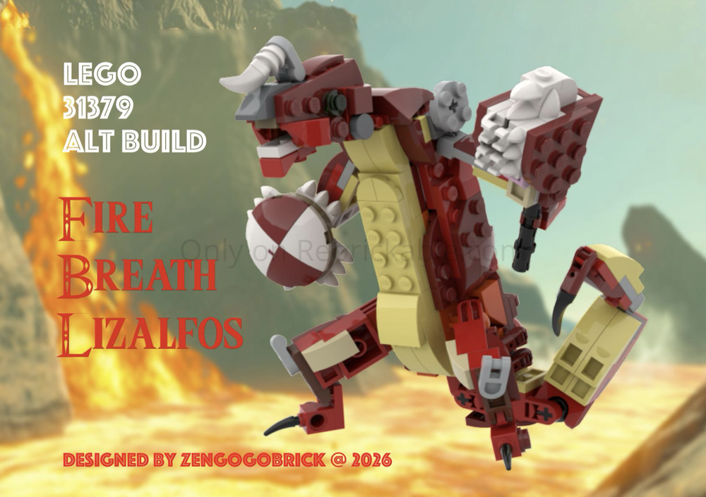Lego 31379 Zelda - Fire-Breath Lizalfos