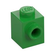 Lego Brick Special 1 x 1 with Stud on 1 Side / Bright Green