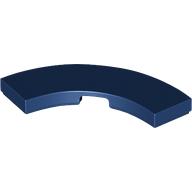 Lego Tile 3 x 3 Curved, Macaroni / Dark Blue