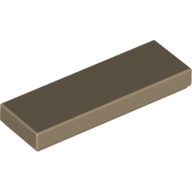 Lego Tile 1 x 3 / Dark Tan