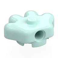 Lego Brick Special, Hand 3 x 3 with Center Stud, 2 x 2 Anti-Studs / Light Aqua