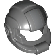 Lego Helmet Space with Open Visor Large and Silver Stripe Print