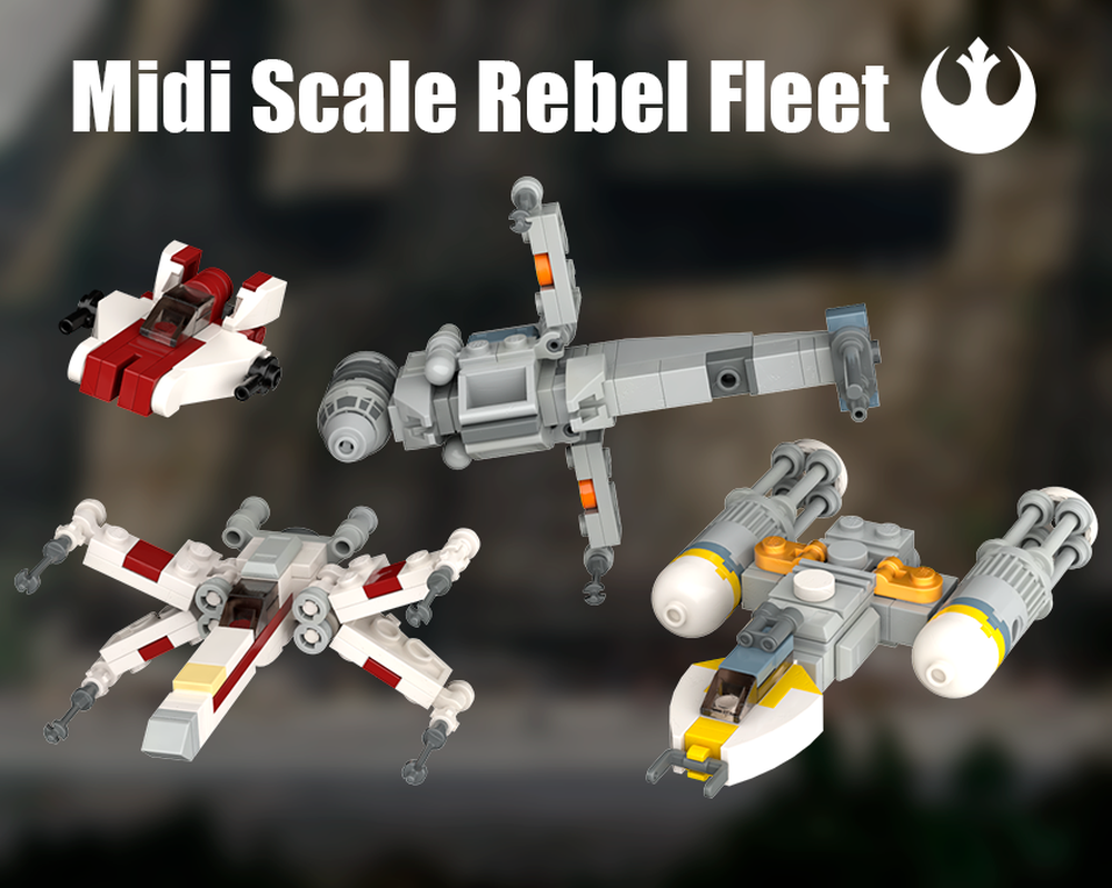 Lego Midi Scale Rebel Fleet