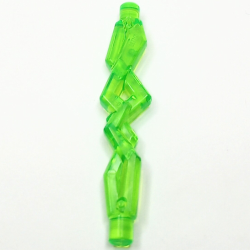 Lego Wave / Power Burst / Flame / Magic Spell Effect, Lightning Stream with 2 Bars / Trans-Bright Green