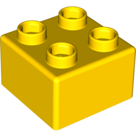 Lego Quatro Brick 2 x 2 / Yellow