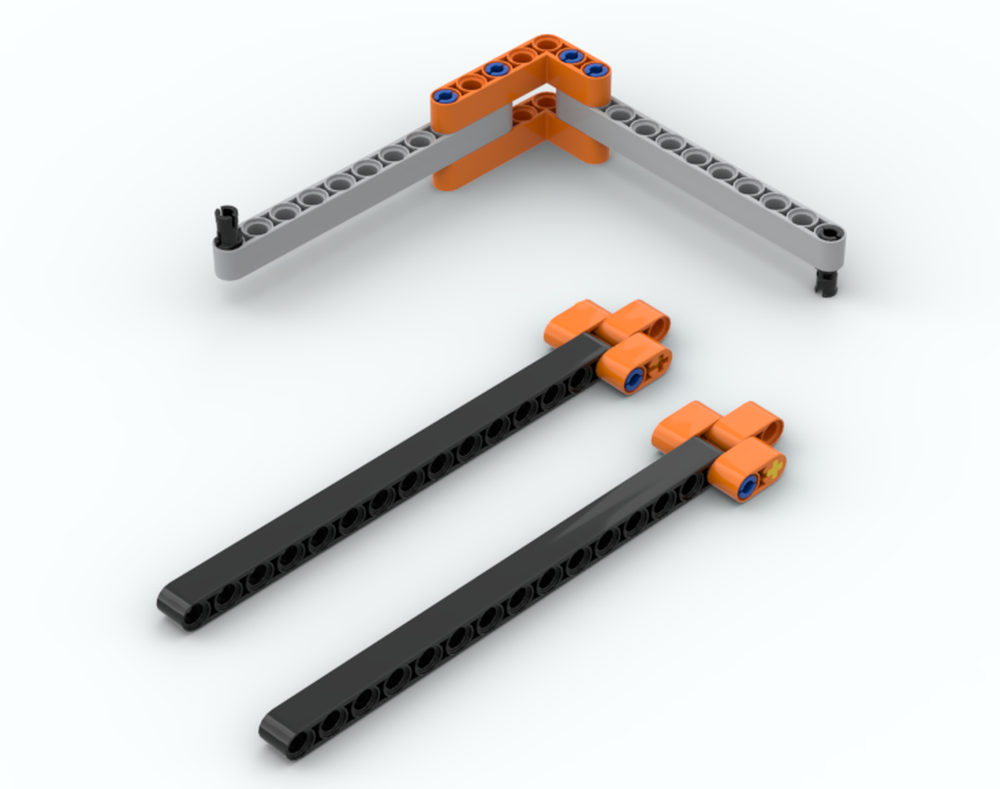 Lego bow with two arrows
