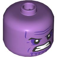 Lego Bigfig Head Thanos, Angry print / Medium Lavender