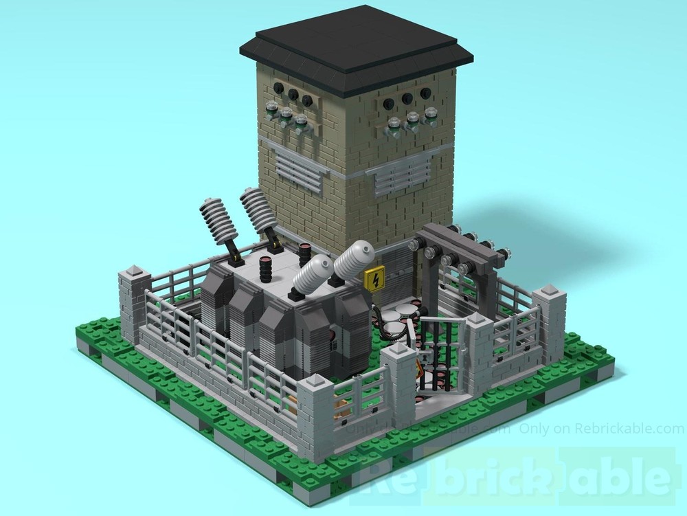 Lego Italian-style Electrical station