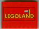 Lego Slope 10 6 x 8 with Legoland Logo Pattern (Sticker) - Sets 3432 / 3433 / Red