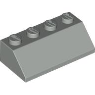 Lego Brick Sloped 45° 2 x 4 / Light Gray