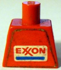 Lego Torso Exxon Logo Pattern (Sticker) / Red