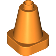 Lego Duplo Cone 2 x 2 Square Base / Orange