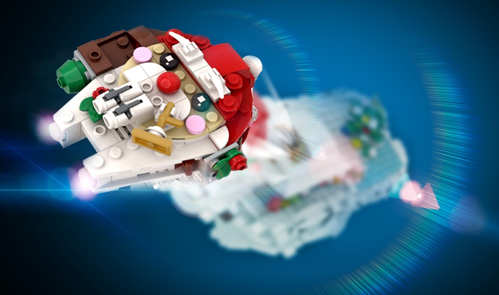 Lego Christmas Millennium-Falcon