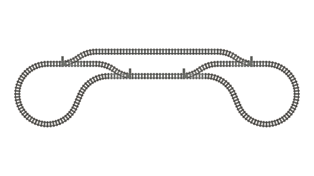 Lego Track Layout for City Super Pack 66239