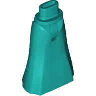 Lego Minidoll Hips and Full Length Skirt [Thin Hinge] [Plain] / Dark Turquoise