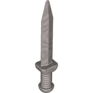 Lego Weapon Sword with Thick Crossguard (Roman Gladius) / Flat Silver
