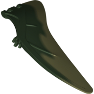 Lego Animal Body Part, Dinosaur, Pteranodon Wing, Left with Marbled Olive Green Pattern