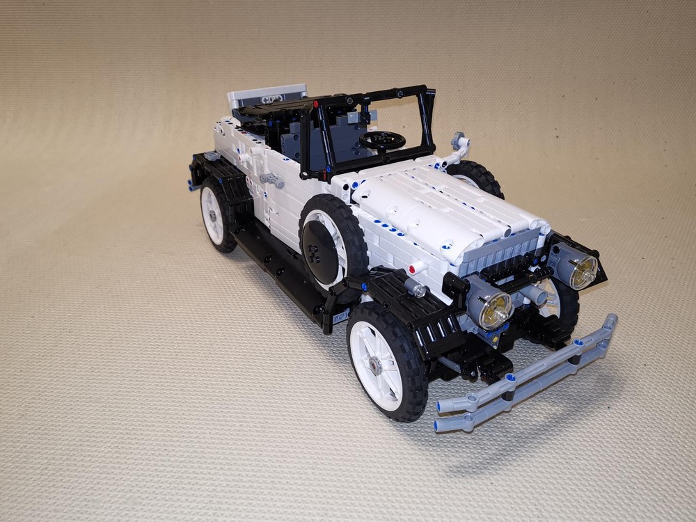 Lego Ford A 1933 Classic Car with Cadillac V12 Technic aka Oldtimer