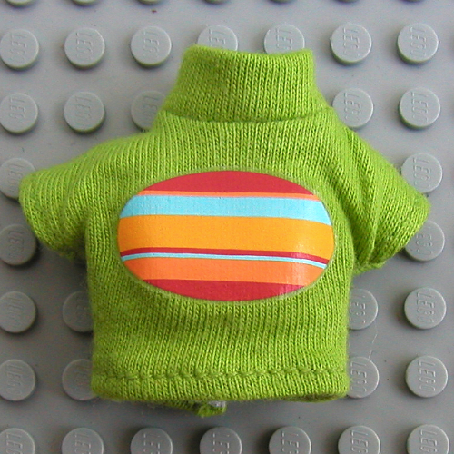 Lego Scala, Sweater, Turtleneck with Rainbow Oval Print