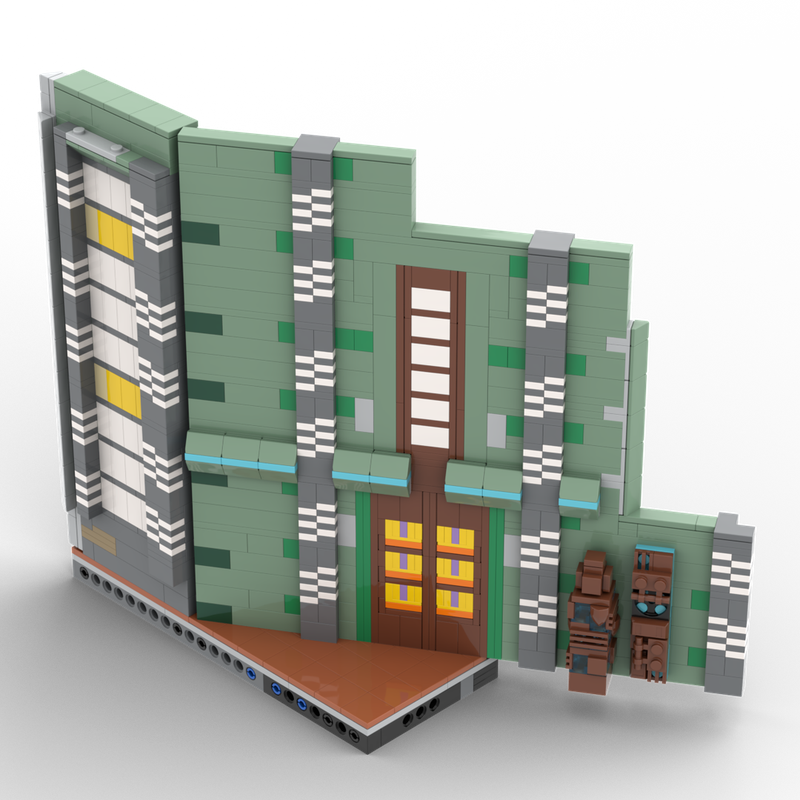 Lego Stargate Atlantis That Nameless Closing Wall 😄 (LEGO® colors)