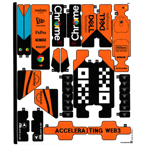 Lego Sticker Sheet 2 for Set 42228-1 / [No Color/Any Color]
