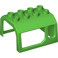Lego Duplo Train Locomotive Cabin Roof 2 x 4 Studs / Bright Green