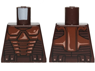 Lego Torso SW Armor Neimoidian Warrior Pattern / Dark Brown