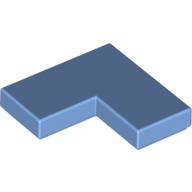 Lego Tile 2 x 2 Corner / Medium Blue