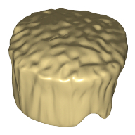 Lego Hair Flat Top, Tall / Tan