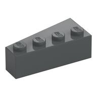 Lego Brick Wedged, Angled 4 x 2 Right / Dark Bluish Gray