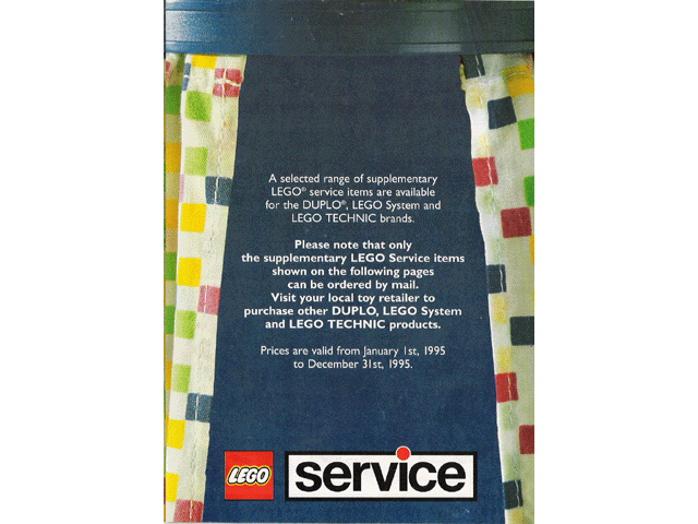 Lego 1995 Medium Service Packs Australian (923966-B)