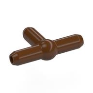Lego Pneumatic T-Piece (T Bar) [New Style] / Reddish Brown