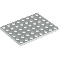 Lego Plate 6 x 8 / White
