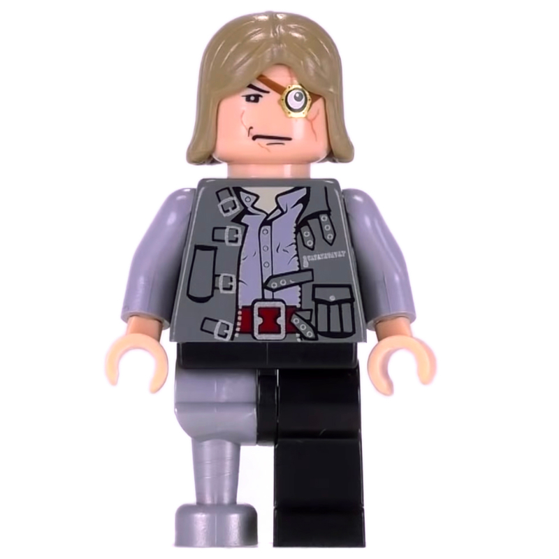 Lego Alastor Mad-Eye Moody, Pearl Light Gray Peg Leg