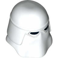 Lego Helmet Snowtrooper, Black Eyeholes Print / White
