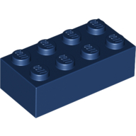 Lego Brick 2 x 4 / Dark Blue