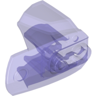 Lego Large Figure Limb Cover, Size 4, Armor with Ball Joint Socket / Trans-Purple