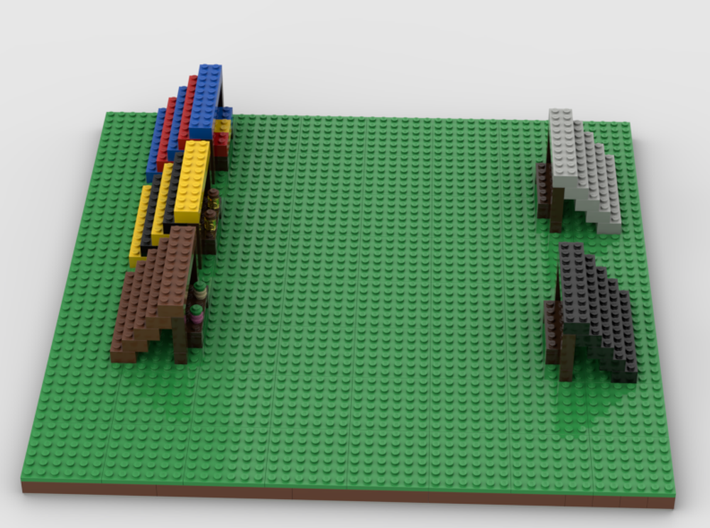 Lego Min3craft village marketplace