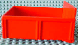 Lego Duplo Trailer Bed with 8 Studs without Back Sill with Hatch