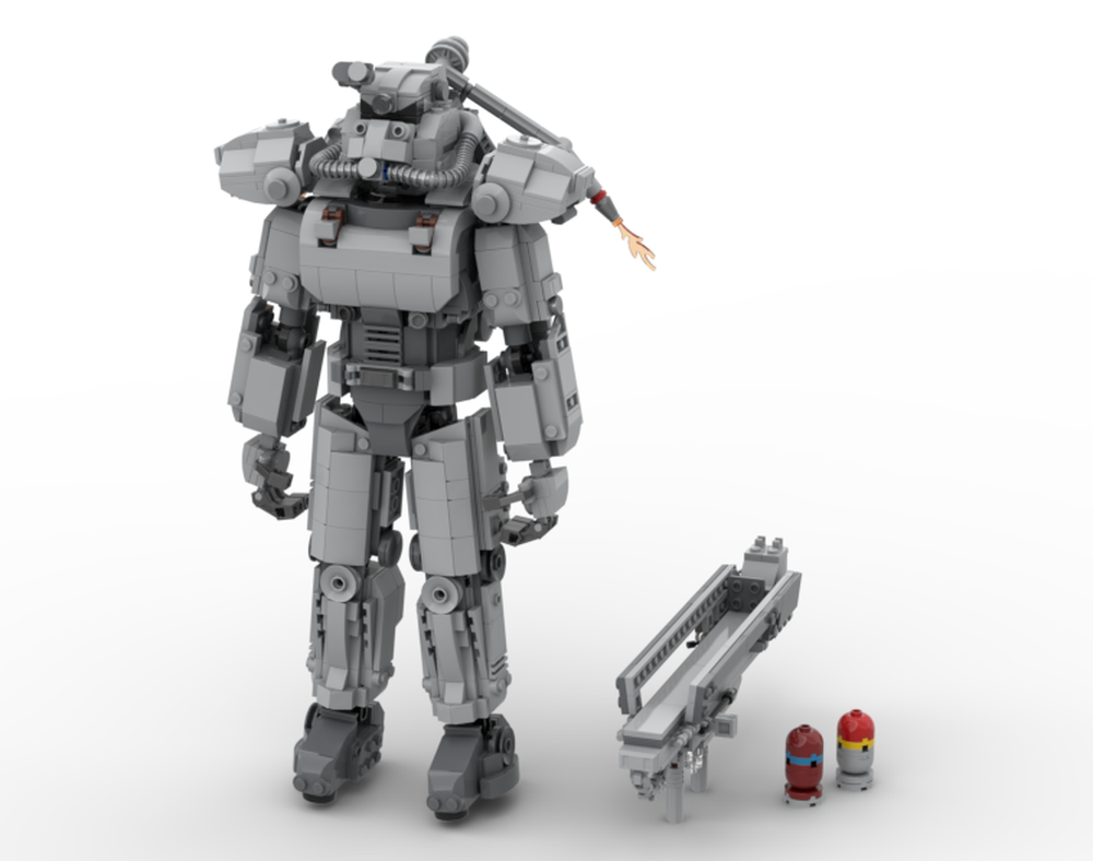 Lego T-51 Power Armor With Fatman