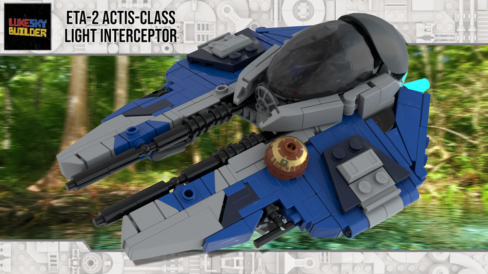 Lego Aayla Secura's Blue Eta-2 Actis-Class Interceptor