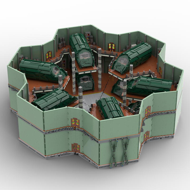 Lego Stargate Atlantis Puddle Jumper Hangar