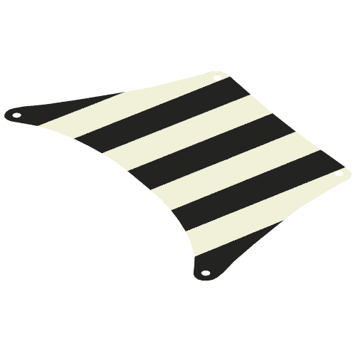 Lego Sail, Top, 27 x 17 with Blue Thick Stripes Print