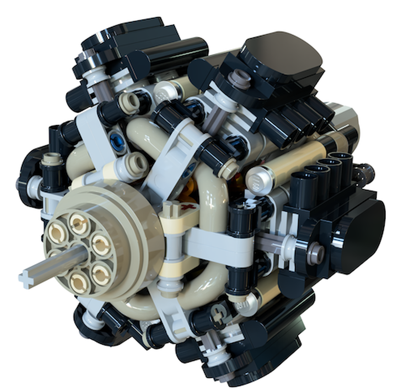 Lego 12 Cylinder Radial Engine