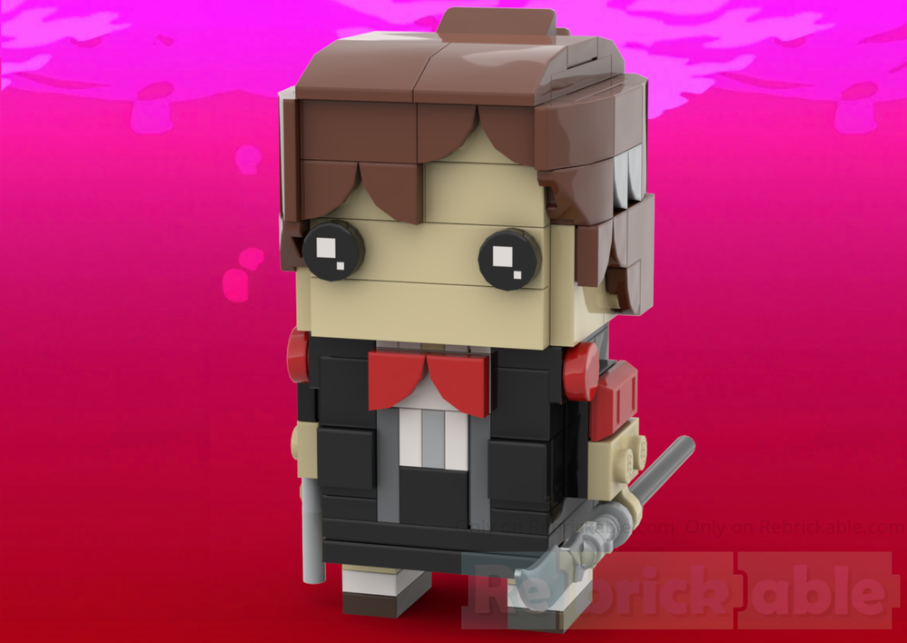 Lego Female Protagonist BrickHead - Persona 3 Reload