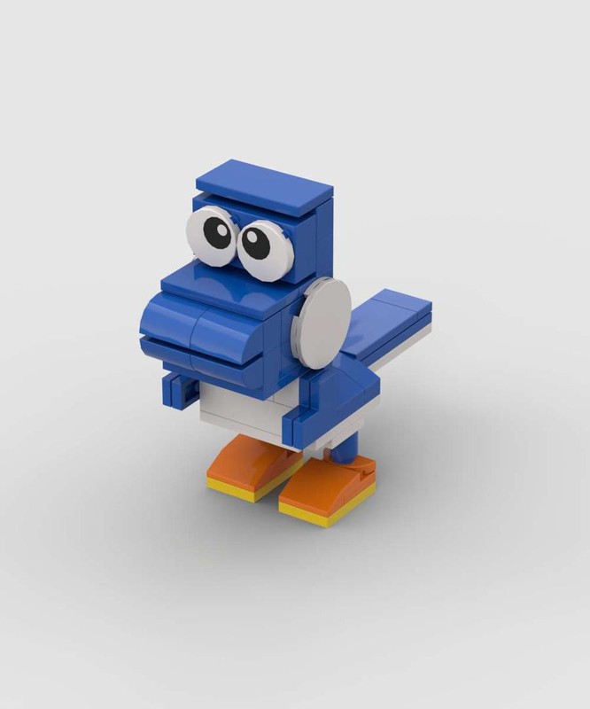 Lego blue yoshi