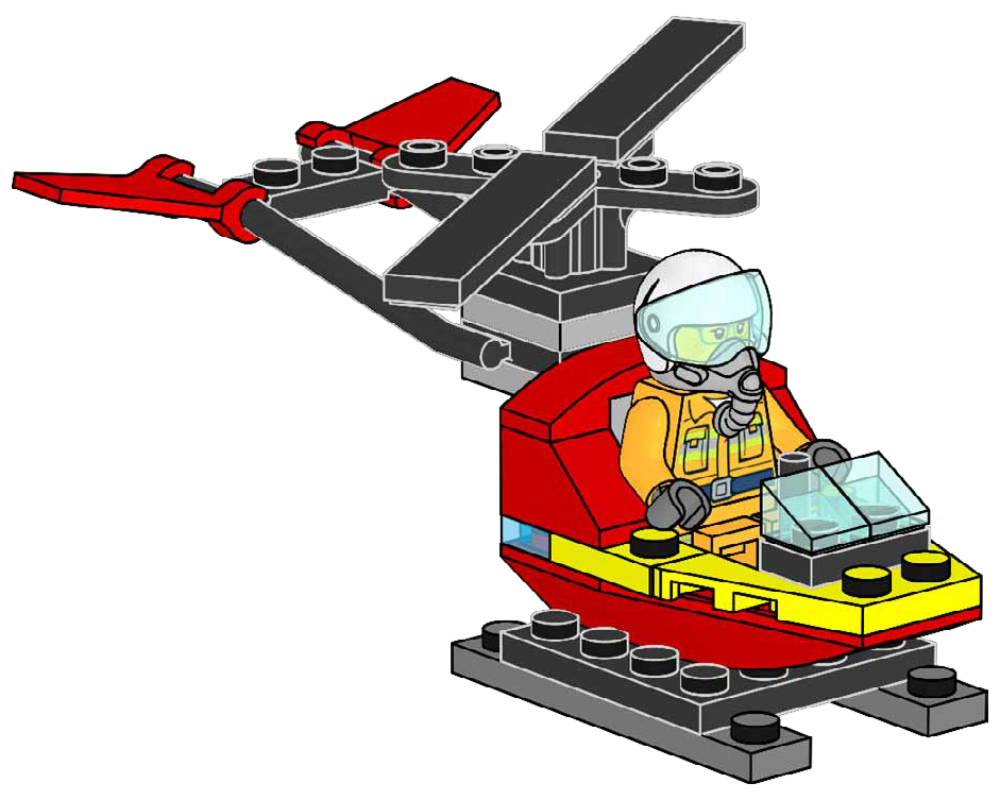 Lego Fire-Helicopter